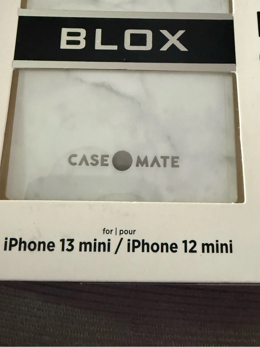 iPhone 12 & 13 MINI- Case-Mate BLOX Marble White Protective Case for iPhone NWT